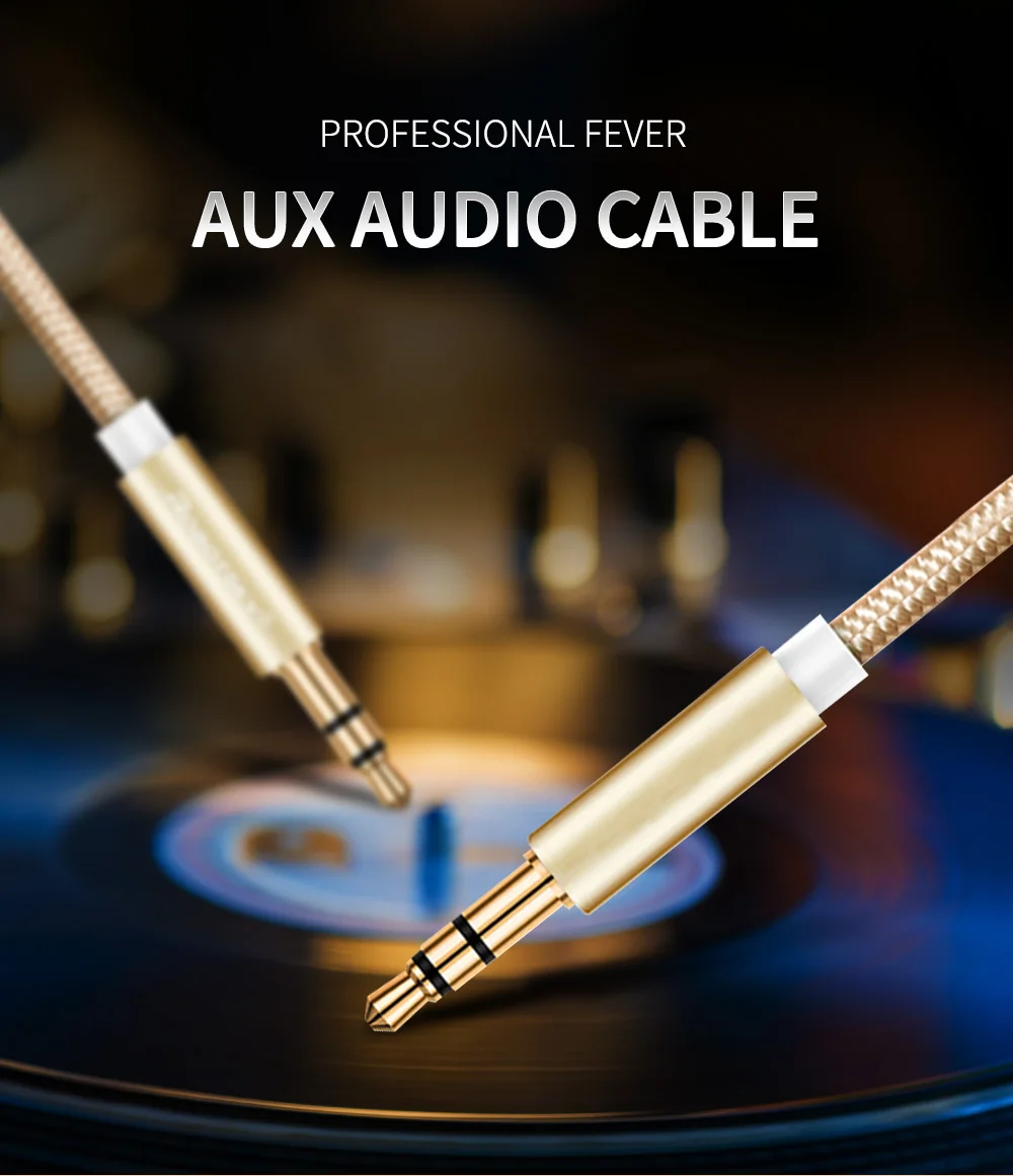 3.5mm Jack Audio Cable 3.5 Male to Male Cable Audio Straight AUX Cable for Car Headphone MP34 Aux Cord For Samsung Galaxy S8-1