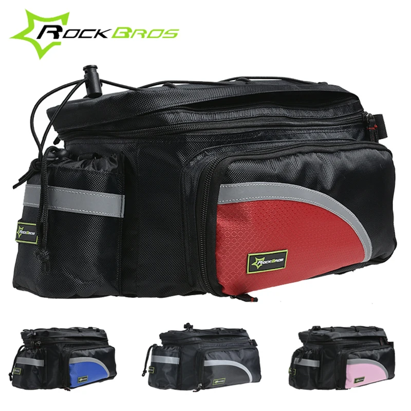 

RockBros Back Bike Rack Bags Bike Accessories 4 Color Outdoor Sport Travel Trunk MTB Bicycle Bag Cycling Rear Bags Pannier 2017