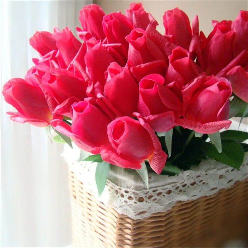 Искусственные цветы,, настоящие на ощупь розы, шелковые цветы, искусственные пионы, украшения для дома, для свадебной вечеринки или подарка на день рождения