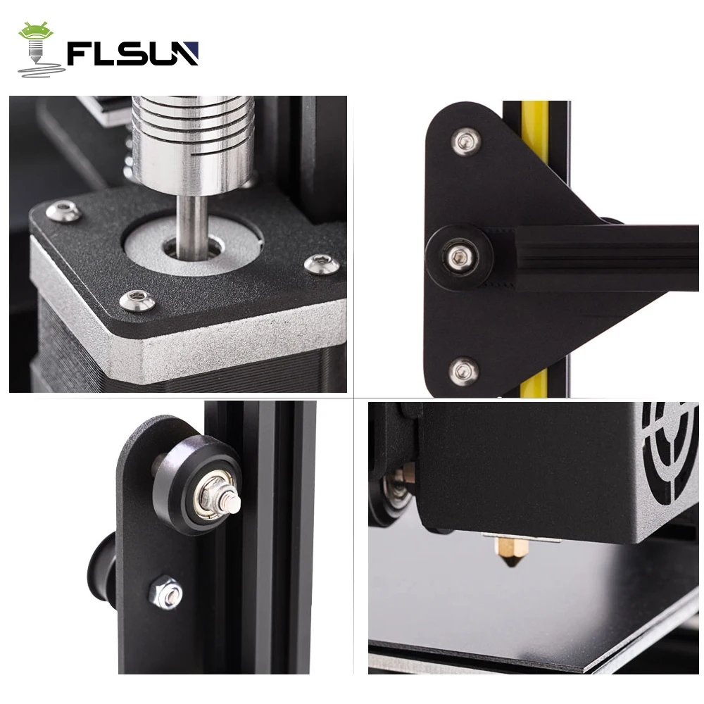 New Metal Flsun-F4 3D Printer High Precision Pre-assembly Large Size FLSUN 3D Printer Heated Bed With SD Card One Roll Filament New Metal Flsun-F4 3D Printer High Precision Pre-assembly Large Size FLSUN 3D Printer Heated Bed With SD Card One Roll Filament