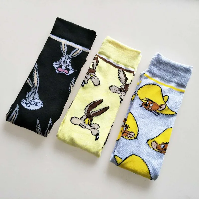 

Spring and Autumn High Quality Cute Funny Harajuku Cartoon Both men and women Socks Animal Pattern Casual Cotton Socks Women