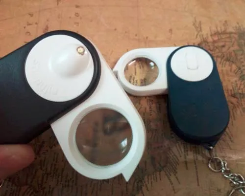

Retail & wholesale New Fashion LED Lighting 5X Magnifying glasses Monocle Magnifier DIY Sewing Needlework