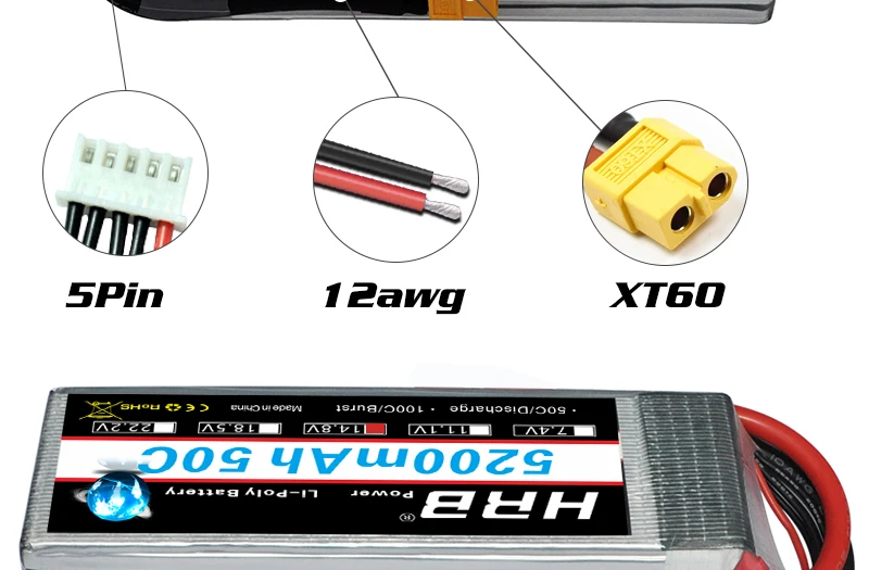 HRB 14.8V Lipo Battery, Cuildwodew Jbjnaisot obje