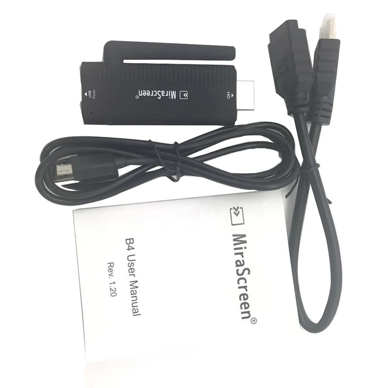 MiraScreen B4 беспроводной 2,4 ГГц HDMI Dongle Full 1080 P HD ТВ карты miracast DLNA Airplay для Android с внешняя антенна wifi