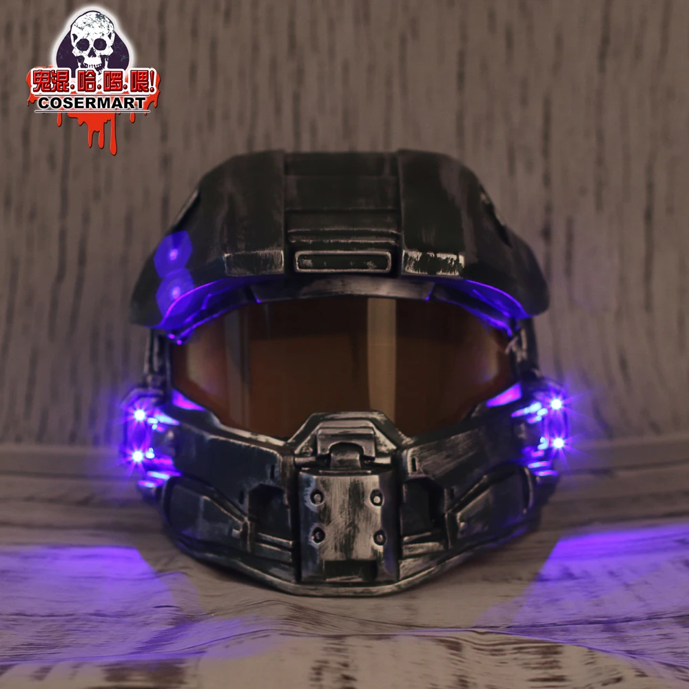 Halo 4 Helmet Prop Replica Cosplay Costume Full Head Mask PVC Equipment Master Chief Game Accessories (2)