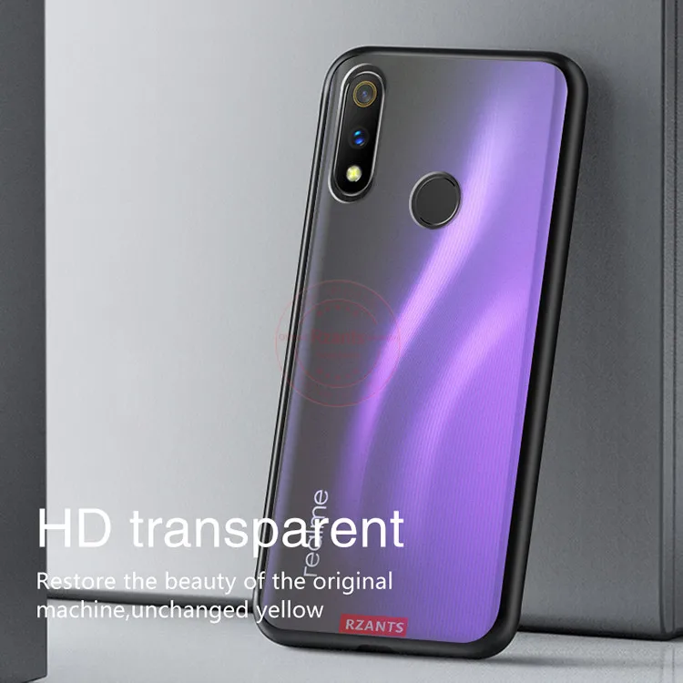 Чехол для телефона Rzants для OPPO Realme 3 Pro чехол матовый полупрозрачный Жесткий ПК задний противоударный тонкий чехол для OPPO Realme 3 Pro