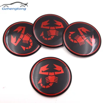 

Gzhengtong 4pc/lot 50mm 56mm 60mm Car Auto Wheel Center Hub Cap Emblem Scorption Abarth for Car Wheel Cap Cover for Fiat