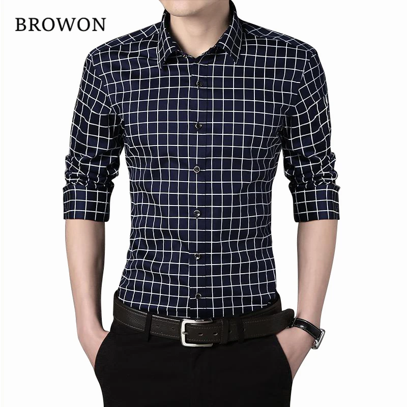 

Plus Size 5XL 2016 New Men Shirt Brand Casual Men's Shirt Long Sleeve Plaid Shirt Men High Quality Men Shirts Male Clothes