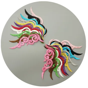 

Colorful Water soluble embroidery DIY clothing lace applique patch decoration for wedding accessories