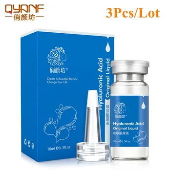 

3Pcs QYF Brand Hyaluronic Acid Essence Serum Moisturizing Anti Wrinkle Anti-Allergy Face Lift Skin Care Cream Acido Hialuronico