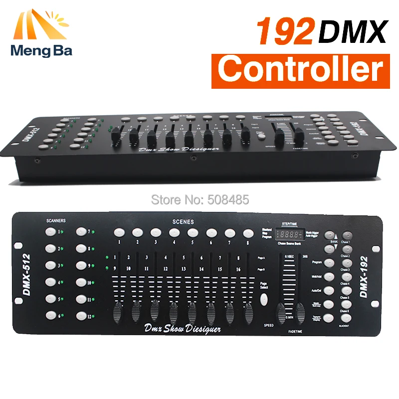 

2PS NEW 192 DMX Controller DJ Equipment DMX 512 Console Stage Lighting For LED Par Moving Head Spotlights DJ Controlle