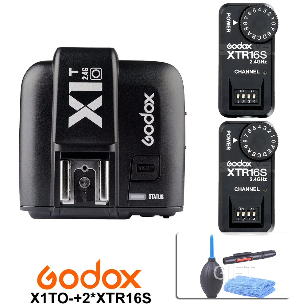 Godox X1T-O ttl 2,4G Беспроводной вспышка триггера для Olympus Panasonic+ 2x XTR-16S приемник вспышки для V850/V860C/V850II/V860IIC/V860N/V860II