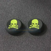 2 pcs Skull Design Anti-slip Silicone Caps for XBOX ONE/360 Game Controller Key Protector Joystick Caps for Sony PS3 PS4 Parts