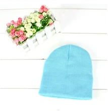 13 Colors Sale Cute Knitted Beanies Hat Winter Warm Cotton Caps For Baby Boy Girl Children