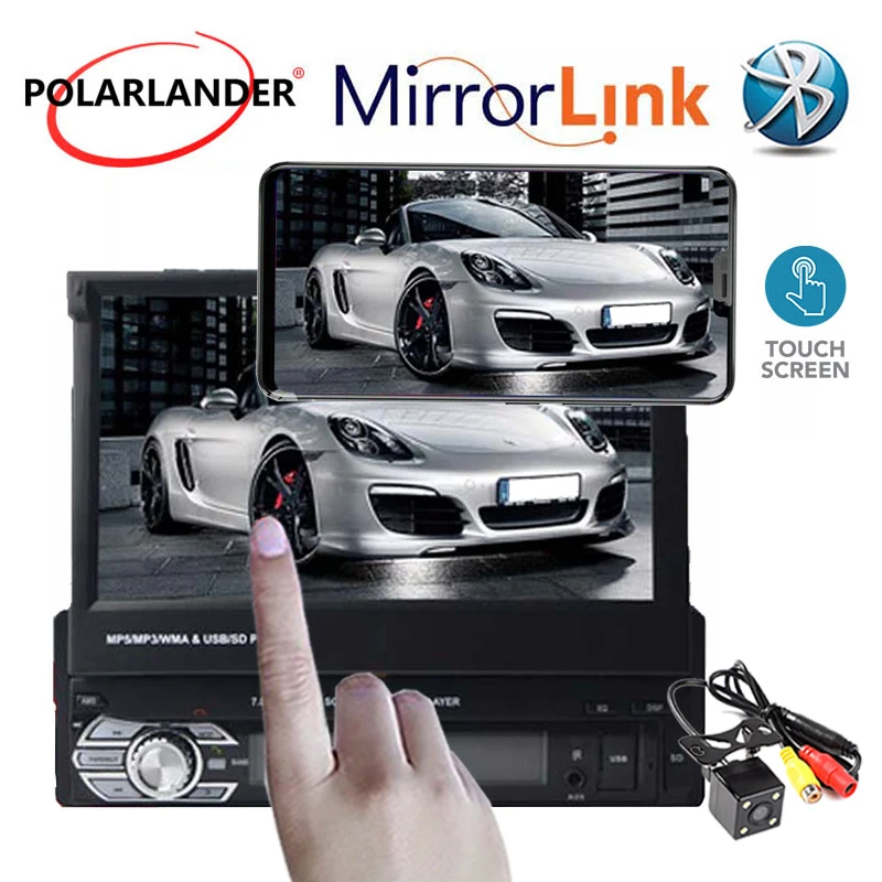 Продажа 1 Дин mp4 mp5 плеер стерео VedioCar аудио радио Новый 7