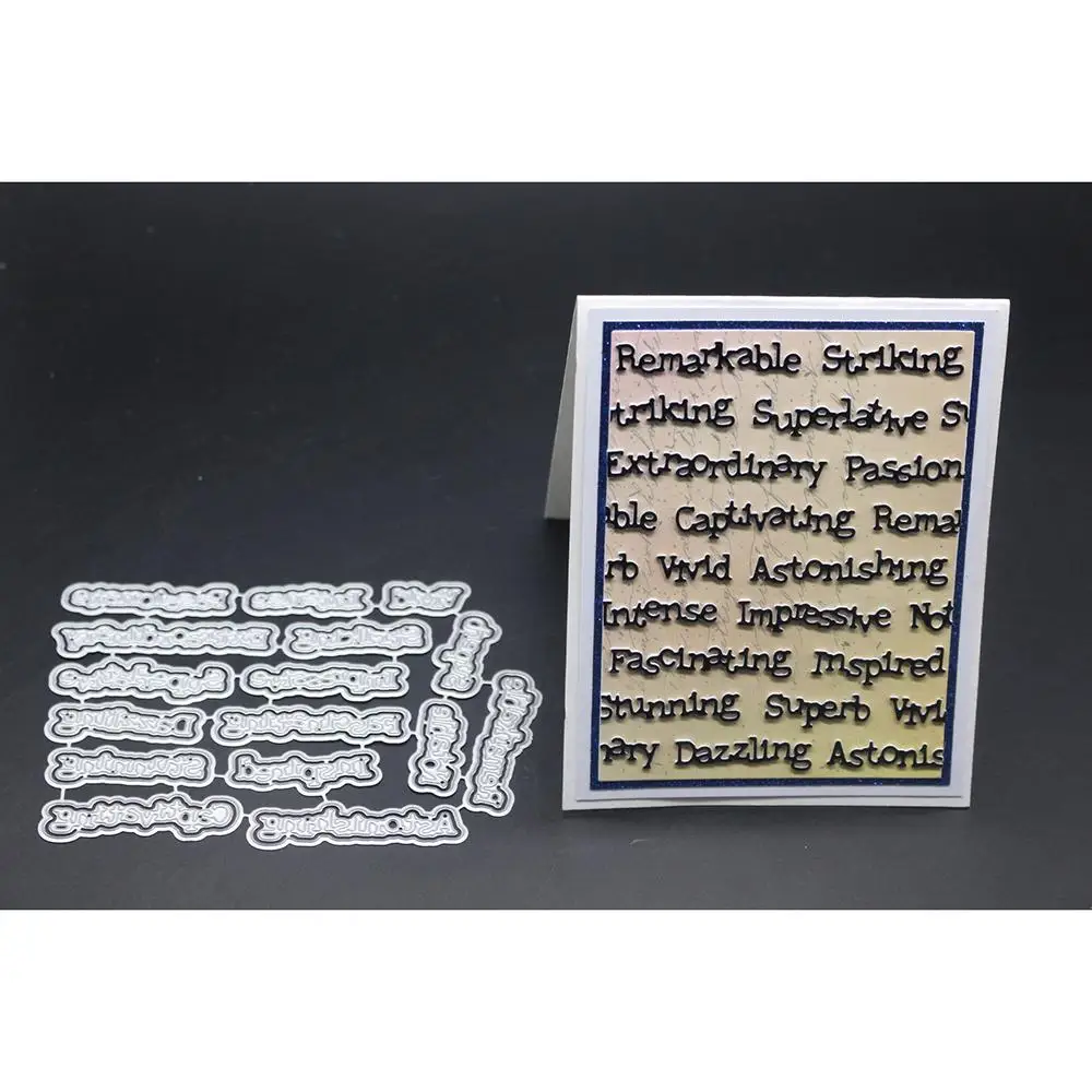 

Gowing Craft Dies Letter Set Metal Steel Cutting Dies 2019 New Dies For DIY Scrapbooking Paper/photo Card Embossing Dies