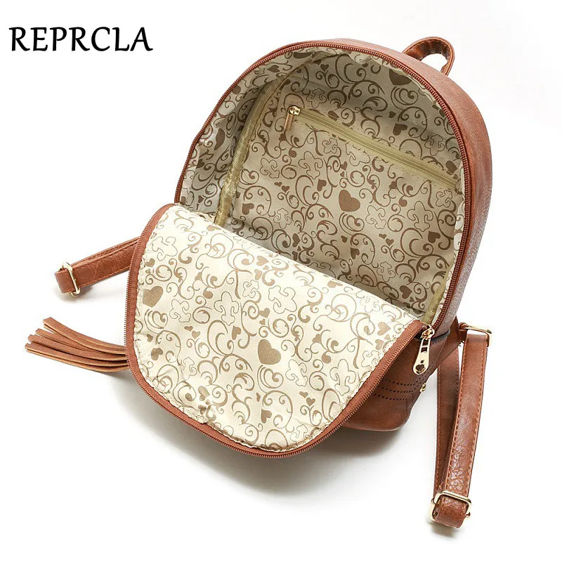 REPRCLA Vintage Mochila mujer de alta calidad de cuero mochilas Mochila femenina bolsas de escuela REPRCLA Vintage Mochila mujer de alta calidad de cuero mochilas Mochila femenina bolsas de escuela
