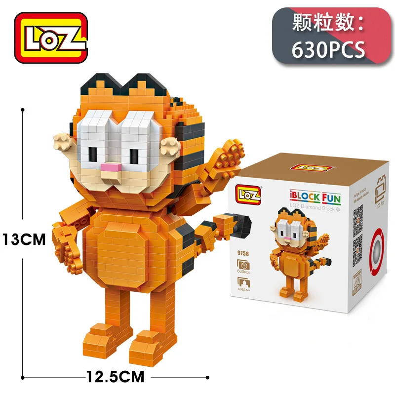 LOZ Diamant Blocs Exotiques Chat Figure Jouet Pixels Blocs