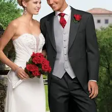 Bespoke остроконечные лацканы одна кнопка черные мужские костюмы Ласточка портной мужской костюм Terno Masculino последний стиль пиджак брюки жилет галстук