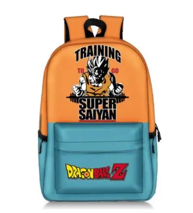 Аниме Покемон/Dragon Ball рюкзак для подростков мальчиков детские школьные сумки покебол Пикачу/Saiyan сын рюкзак с Гоку сумка - Цвет: picture color