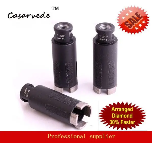 1-3/8” Laser Welded Granite Marble Diamond Core Drill Bit w/ Side Protection 