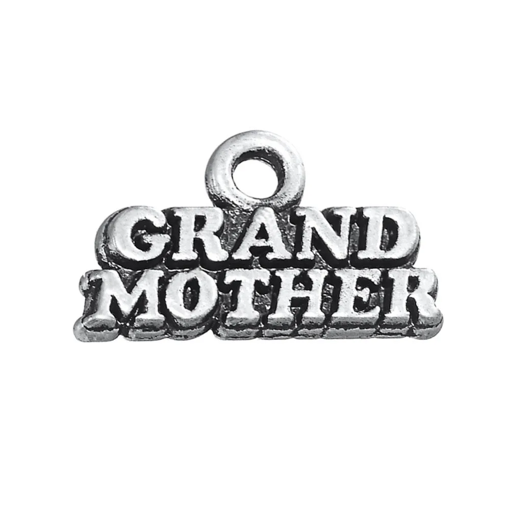 50 шт. винтажные очаровательные Висячие ювелирные изделия GRAND MOTHER Подвески с
