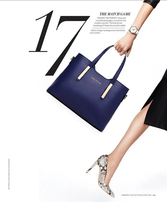 women leather shoulder bag