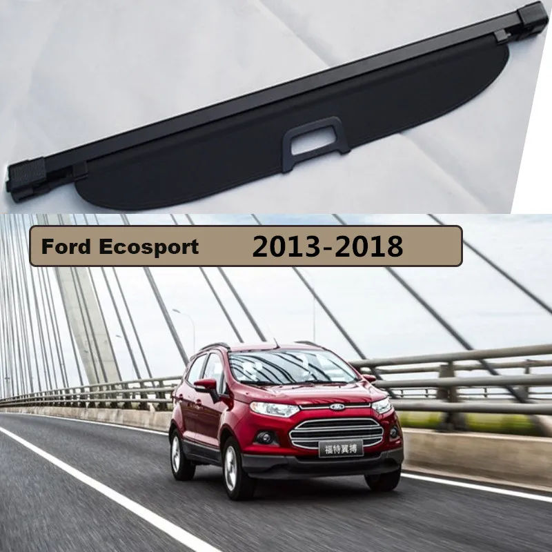 Rear Trunk Security Shield Cargo Cover For Ford Ecosport 2013 2014 2015