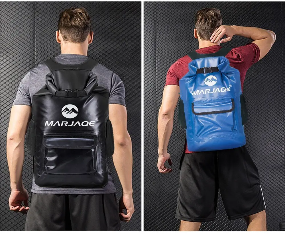 

New 500D PVC Waterproof Backpack Outdoors 2 Shoulders 20L Sac Drifting Stream Surf Diver Swimming Dry Bag Upstream Pouch Fishing