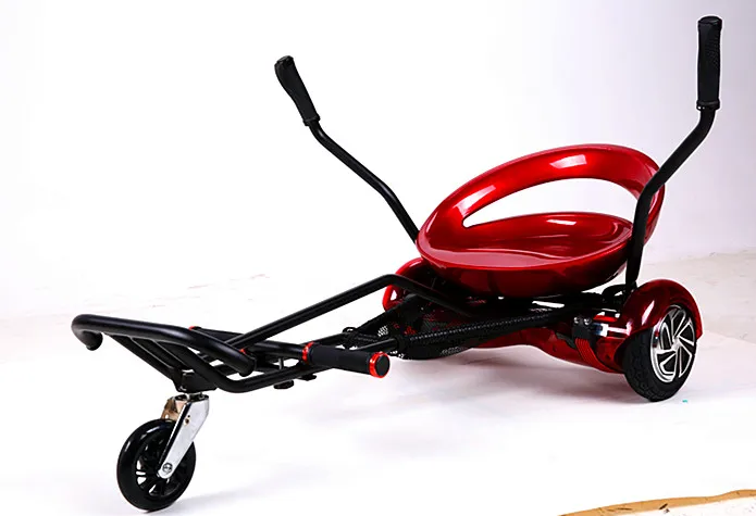 Электрический скутер картинг 300 Вт литий Батарея 7 дюймов двухколесный тела Управление - Цвет: Red
