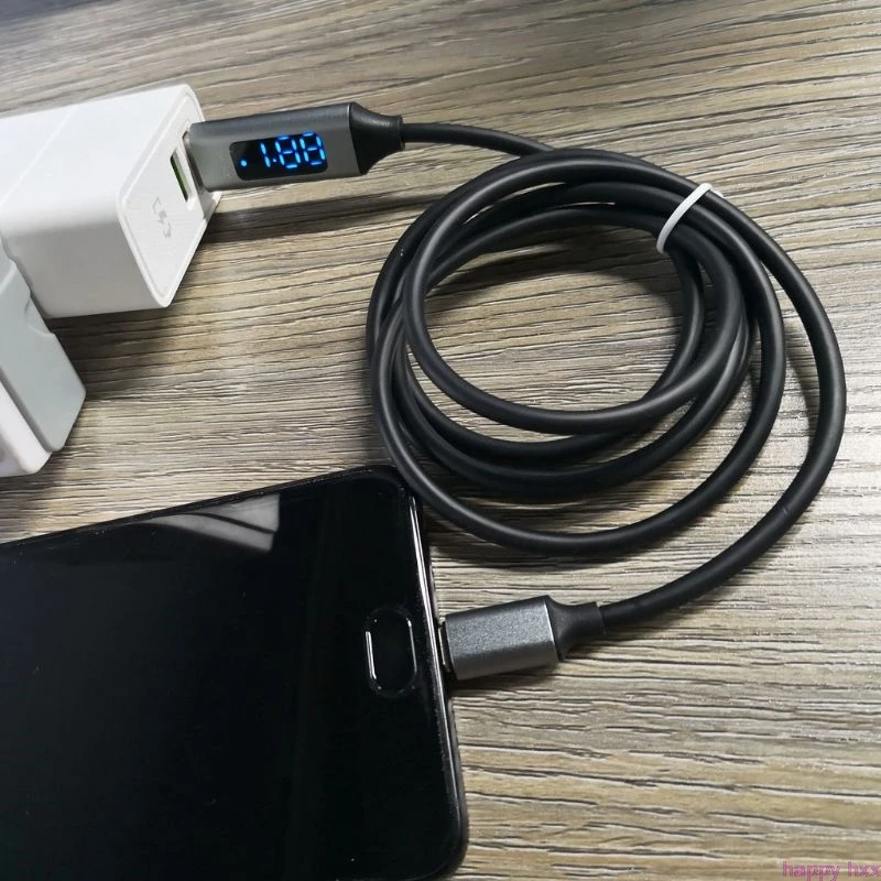 

QC 3.0 Micro USB Fast Charging Data Sync Cable With Voltage Current LED Display