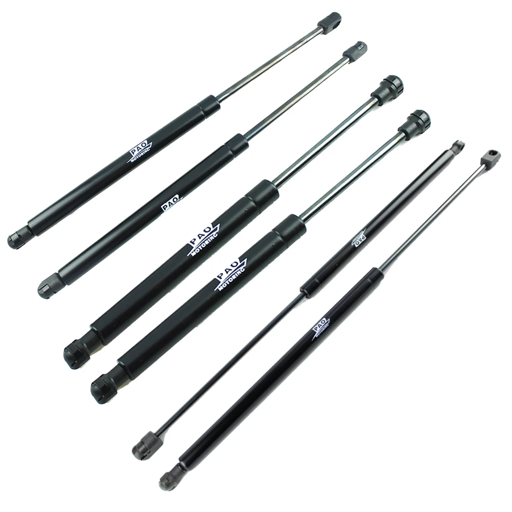 

6pcs Auto Rear Liftgate Rear Window & Front Hood Gas Spring Struts Lift Supports Damper Shock Charded for 2003-2009 Kia Sorento