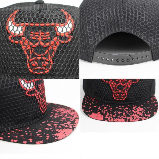 New Brand Bulls Hip Hop Cap Men Women Baseball Caps Snapback Solid Colors Cotton Bone European American style Style Fashion hat