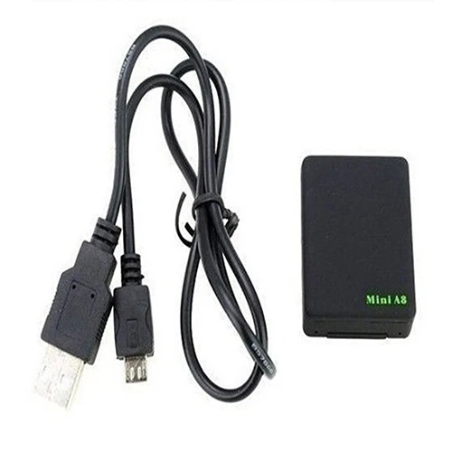 A8 GSM GPRS GPS LBS Global Locator Real Mini Time Car Kid A8 GSM/GPRS/GPS Tracking Tracker USB Cable mini gps tracker