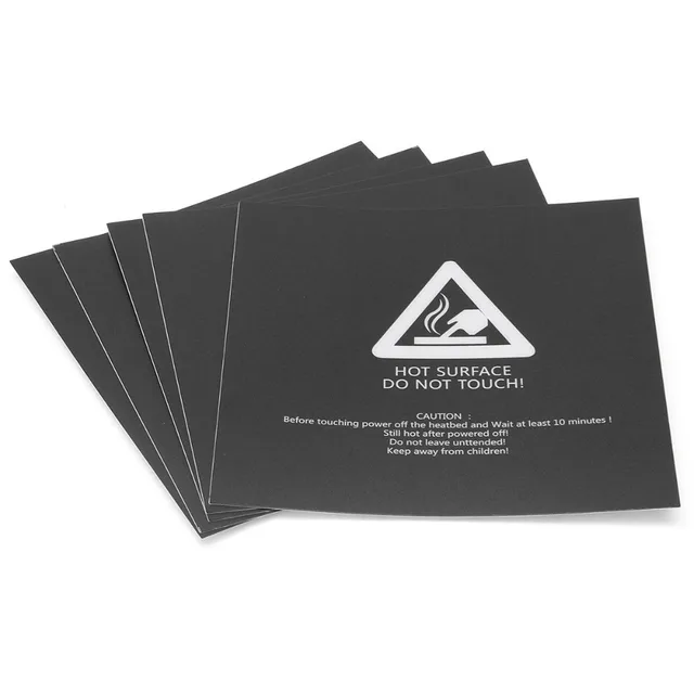 Best Price Funssor 2spc 220x220mm black Frosted Heated bed Sticker Build Sheet build plate tape For Wanhao i3 Anet A8 3D Printer