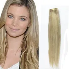 Aliexpress Brazilian Hair Blonde Color #27 #60 #613 Queen Weave Beauty Virgin Hair Weaving Weft 100g/bundle 16-26 inch Extension