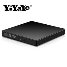 YiYaYo USB 3,0 внешний DVD привод CD/DVD-RW записывающее устройство портативный CD/DVD-ROM плеер для ноутбука hp Windows 10 PC