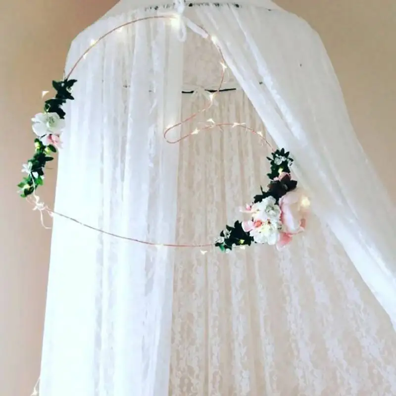 Elegant Round Lace Insect Bed Canopy Netting Curtain Dome Mosquito Net New Kid girl House Bedding Decor Summer Product Elegant Round Lace Insect Bed Canopy Netting Curtain Dome Mosquito Net New Kid girl House Bedding Decor Summer Product
