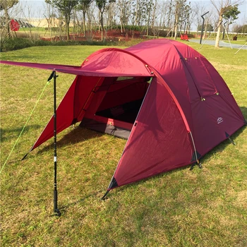 

Hot Selling Aviation Aluminum Rod Pole Double Layers 5-6 Person Waterproof Family Camping Tent, CZX-073 Ripstop Camping Tent