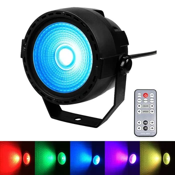 

Free shipping 30W COB RGB stage effect par light for dj disco party work with dmx moving head beam spot wash strobe lighting