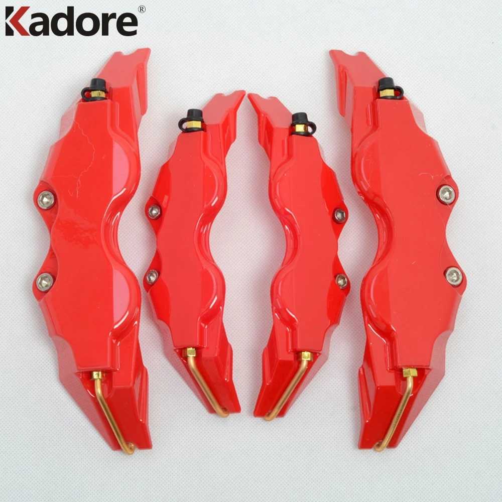 Prix pour Nouveau Style Pour Universel De Voiture ABS En Plastique Avant et Arrière Rouge couleur Aucun Logo Moyen + Petit Disque Étrier De Frein Couverture Garniture Auto Partie 4 pcs Prix pour Nouveau Style Pour Universel De Voiture ABS En Plastique Avant et Arrière Rouge couleur Aucun Logo Moyen + Petit Disque Étrier De Frein Couverture Garniture Auto Partie 4 pcs