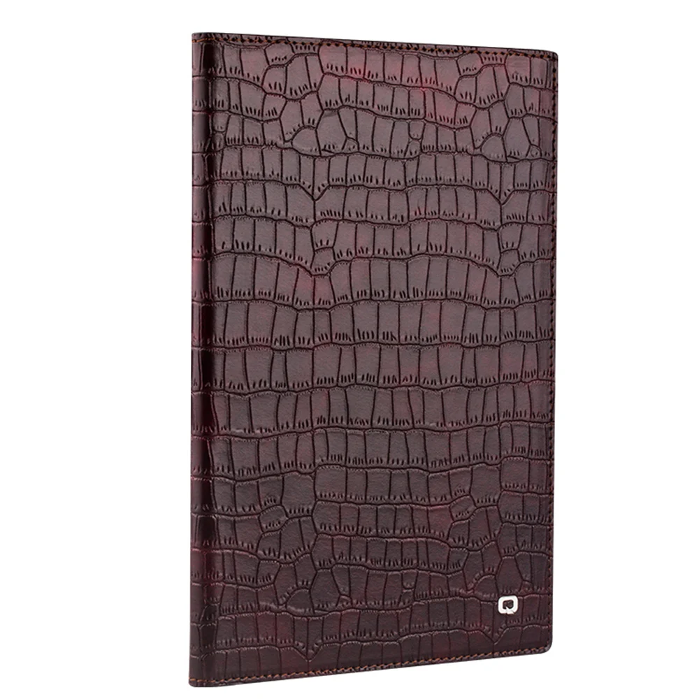 Bolsa em Couro Função do Sono Qialino Genuíno Ultrafinos Inteligente Stand Bolsa Virar Capa Ipad Mini 4 Stents Wake up Automático Cobrir