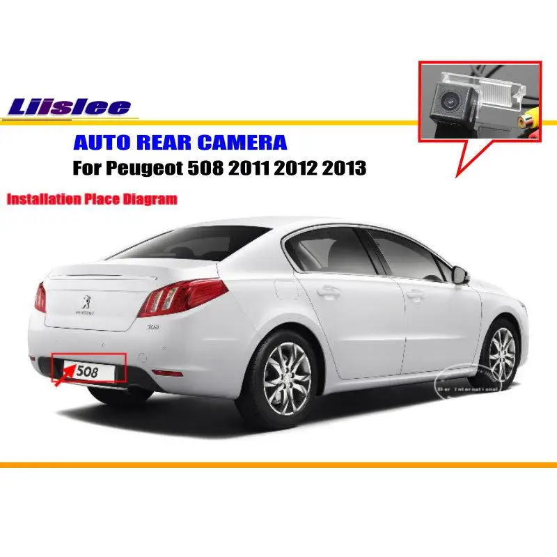 Автомобильная камера для Peugeot 508 2011 2012 2013 заднего хода парковки HD CCD NTST PAL