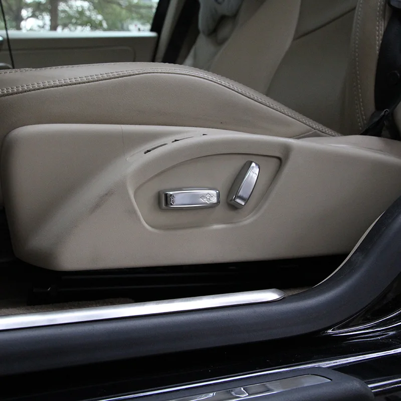 Матовая хромированная накладка кнопки регулировки сиденья ABS для VOLVO XC60 V60 V40 S60 S80
