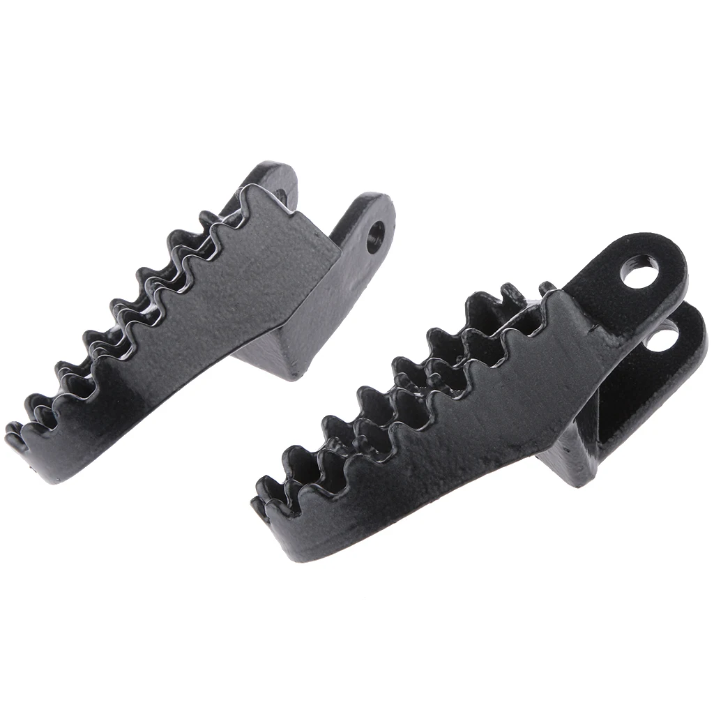 1 Pair Black Motocross Dirt Bike Racing Foot Pegs MX Racing Style Motorcycle Dirt Bike Wide Fat Foot Pegs Rest For Honda Etc