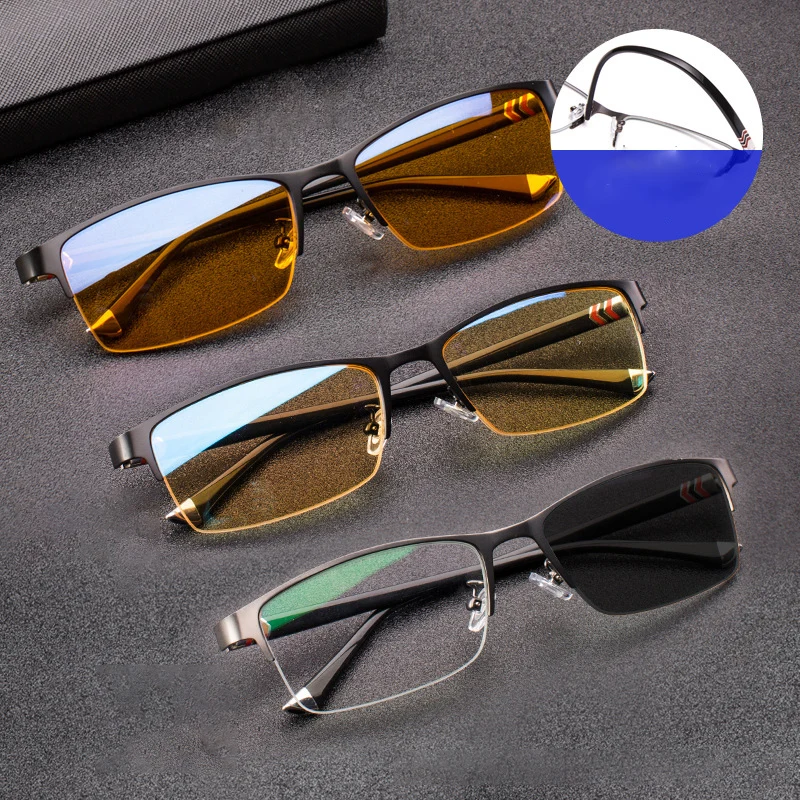 

Vazrobe Computer Glasses Men 100% Blocking Blue Light Ray Anti Reflective UV400 Eyewear for Work Computer Non-prescription
