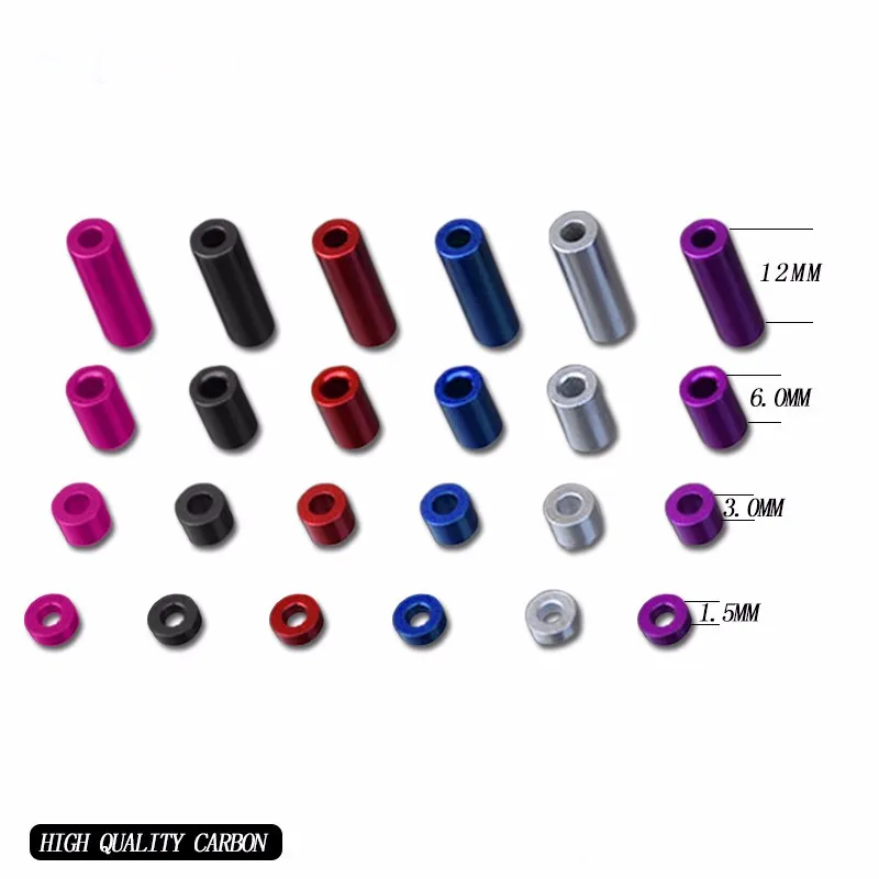 

1.5/3/6/12mm Aluminium Alloy Tube Column Spacers Screw Kit for Tamiya RC MINI 4WD Car Rock Crawlers RC Racer F19669