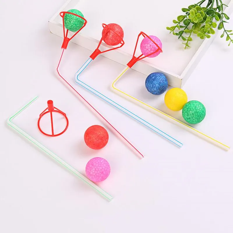 

1set Tobacco Pipe Blowing Ball Nostalgia Suspended Ball Classic Childhood Toys Educational Toys For girl and boy gift Christmas
