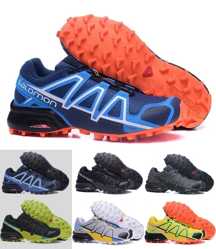 

New Orange Salomon Shoes Zapatos Hombre Sneakers Men Speed Cross 4 CS III Sapato Masculino Speedcross Sport Running Shoes 40-47