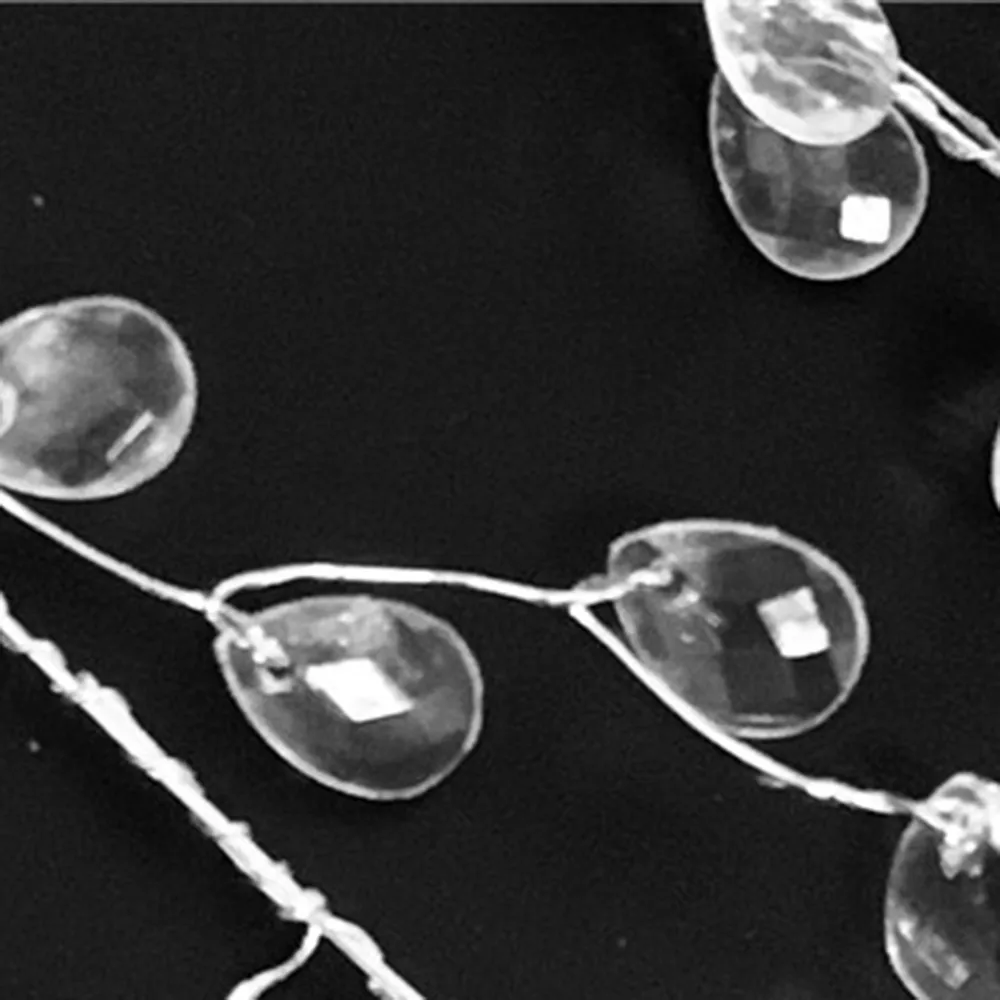 100cm Acrylic Crystal Bead Curtain Garland Wedding Decorations Branch String Acrylic Wire Bead Shimmer Wedding Party Supplies